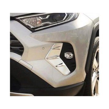 Toyota RAV4 2019+ хром накладки на протитуманні фари тип B 92579 фото