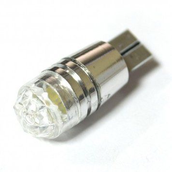 LED Galaxy T10 ( W5W ) HIGH POWER 3PCS 3.0W Floral Lens White (Білий) 711 фото