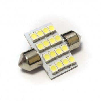 LED Galaxy C5W (SV8,5) 1210 16SMD 31mm White (Білий) 712 фото