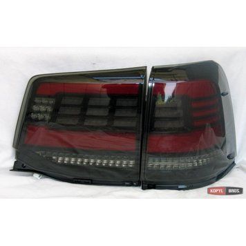 Toyota Land Cruiser 200 2016+ задні фари LED чорно-червоні стиль ZW 92026 фото