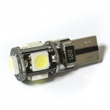 LED Galaxy T10 ( W5W ) CAN 5050 5SMD White (Белый) 312 фото