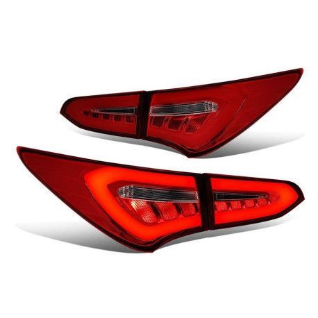 Hyundai Santa Fe 3 задні фари LED світлодіодні альтернативні червоні 92044 фото