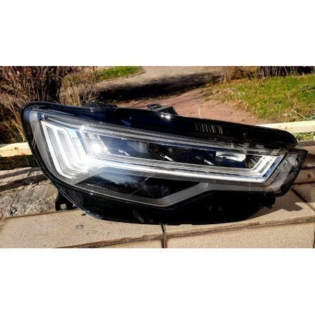 Передняя Full LED-оптика для Audi A6 C7 (2012+) стиль C8 92906 фото