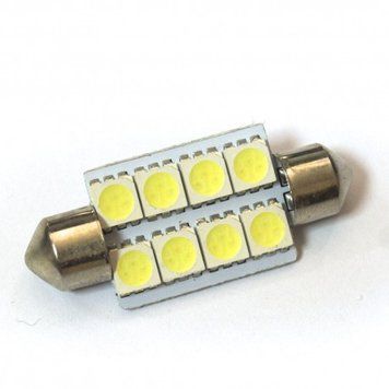 LED Galaxy C5W (SV8,5) 5050 8SMD 39mm White (Білий) 284 фото