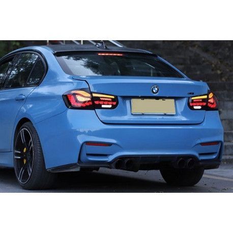 BMW 3 серии F30 2012+ оптика задняя черная LED стиль M4 Oled 92076 фото