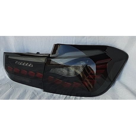BMW 3 серии F30 2012+ оптика задняя черная LED стиль M4 Oled 92076 фото