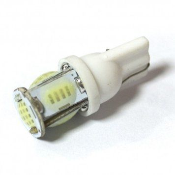 LED Galaxy T10 ( W5W ) COB 5PCS 24 chip White (Белый) 308 фото