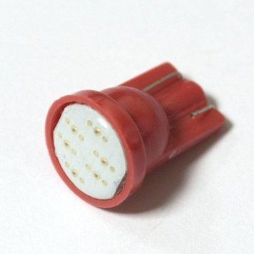 LED Galaxy T10 (W5W) COB 1PC 6 chip Red (Червоний) 717 фото